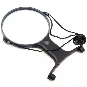Carson HF-66 MagniFree LED nagyítólámpa rugalmas nyakkal, 2x/5x nagyítás, 13 cm lencse, LED-világítás, fekete