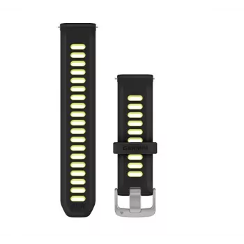 Garmin Quick Release szíj 20 mm szilikon fekete/sárga (010-11251-B6)