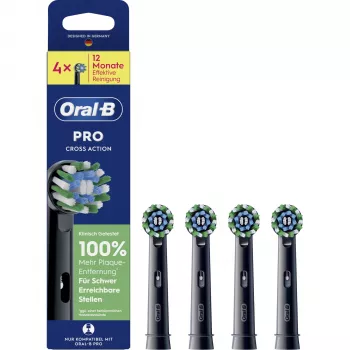 Oral-B Pro CrossAction pótfejek fekete 4-es csomag (015431)