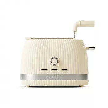 Guzzini Sous Chef kenyérpirító lehajtható fogókkal, krém, 800 W, 2 szelet, bioalapú anyag