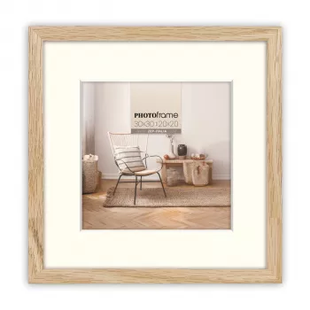 ZEP Malmo természetes fa képkeret 20x20/30x30 cm paszpartuval V4530N