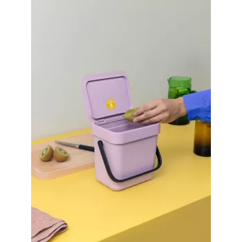 Brabantia Sort & Go hulladékgyűjtő lila rózsaszín 3 L