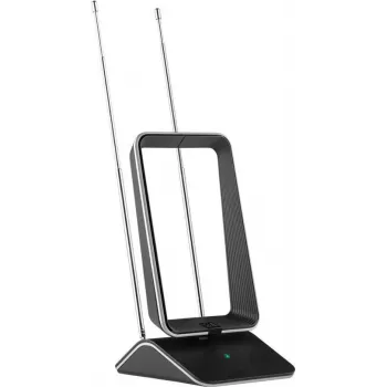 One for All SV 9465 erősített beltéri antenna automatikus erősítésszabályozással és 5G-szűrővel - fekete