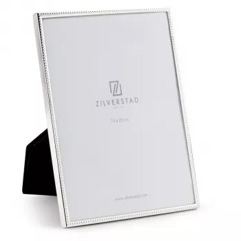 Zilverstad Sweet Memory 15x20 gyöngy szélű fém fényes fotókeret ezüst 7154241