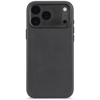 Decoded bőr hátlap iPhone 17 Pro-hoz MagSafe-dzsel (fekete)