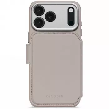 Decoded bőr levehető pénztárcás tok iPhone 17 Pro Max-hoz MagSafe-dzsel - Solid Clay