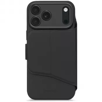 Decoded Textured szilikon levehető pénztárca iPhone 17 Pro készülékhez MagSafe-dzsel - Phantom Black