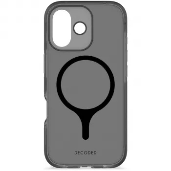 Decoded DropTec átlátszó hátlap iPhone 17 készülékhez MagSafe-dzsel (Frosted Black)