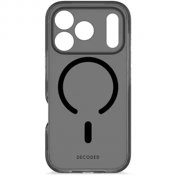 Decoded DropTec átlátszó hátlap Apple iPhone 17 Pro-hoz, MagSafe-kompatibilis, matt fekete