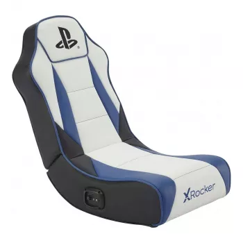 X Rocker Geist 2.0 PlayStation padló gaming szék 2.1 hangrendszerrel - fehér/kék