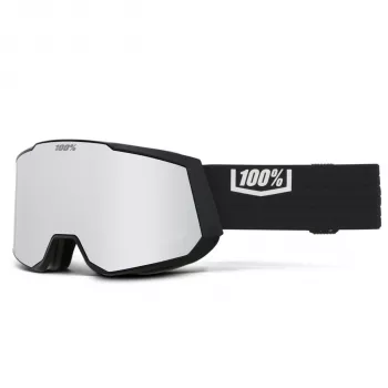 100% Snowcraft XL fekete HiPER ezüst tükrös síszemüveg