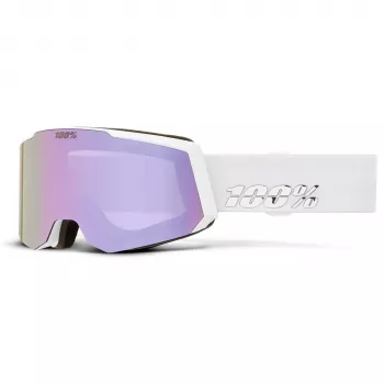 100% Snowcraft S síszemüveg fehér HiPER Lavender Mirror
