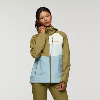 Cotopaxi Impermeo 3L kapucnis shell kabát - Moss/Sea Spray - XS