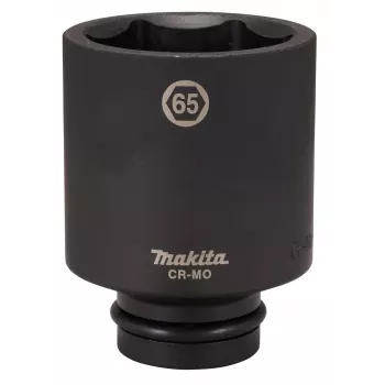 Makita ütő dugókulcs 1 inch meghajtás 65 mm 6-pontos Cr-Mo fekete foszfátozott E-24810