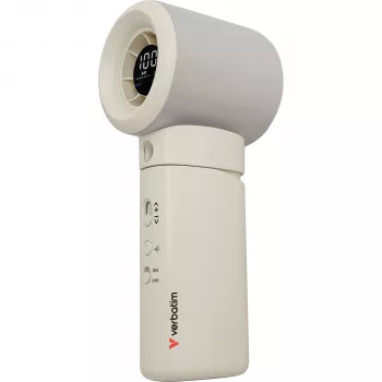 Verbatim Cool 'n' Go Aqua Breeze 32344 Handheld Fan, White/Silver