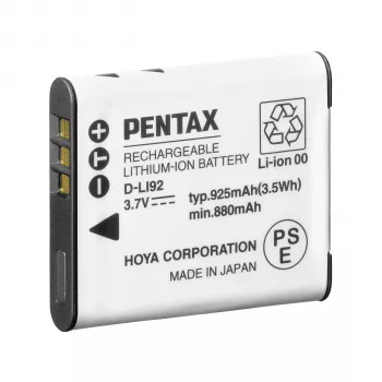 Pentax D-LI92 (B) lítium-ion akkumulátor 925 mAh 3,7 V fekete