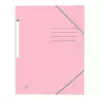 Oxford TOP FILE+ gumis mappa A4 3 füllel pasztell rózsaszín 400116353