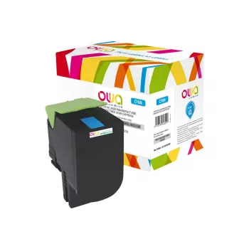 Armor OWA cián újragyártott tonerkazetta (Lexmark 80C2SC0 alternatíva)