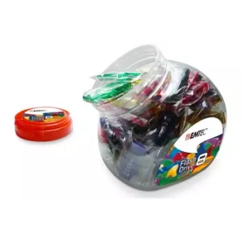 EMTEC ECMMD16GC410JAR80 16 GB USB 2.0 flash meghajtó (különböző színek) - 80 darabos csomag
