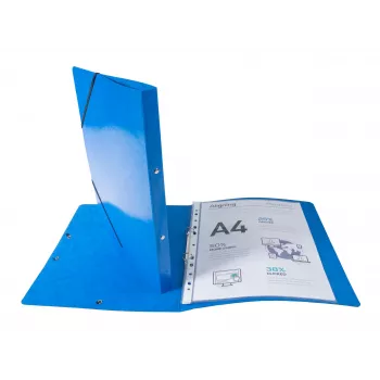 Exacompta Iderama gyűrűs mappa A4, 2 gyűrű 15 mm, gumiszalaggal, sötétkék (8701589)
