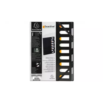 Exacompta 55334E Forever dokumentumtáska A4 polipropilén fekete 320x240 mm