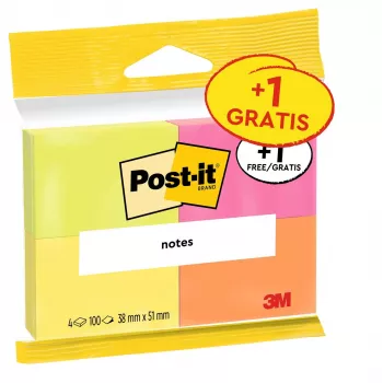 3M Post-it jegyzet 5,1 x 3,8 cm 4 tömb kanárisárga