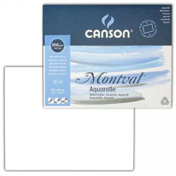 Canson Montval akvarellblokk 19 x 24 cm