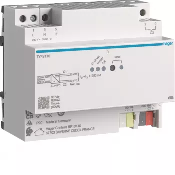 Hager TYFS110 KNX tápegység, 2 kimenet, 1280 mA