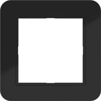 HAGER WAD7100BG keret 1-es C.1 Night Black Glossy