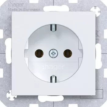 Hager WAS1100WM Socket Ax/Cx Light White