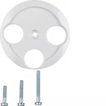 Hager WTF4593PW középrész antenna-aljzathoz 3 lyukú 1930/üveg polárfehér