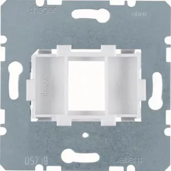 Hager WDF4612W Modular Jack tartólemez 1-port fehér