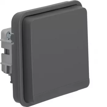 Hager WNA140 SCHUKO csatlakozóaljzat billenőfedéllel, IP55, szürke, W.1 sorozat