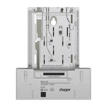 HAGER KU83LHE BKE-A 3 fázisú alapváltozat mérőszekrény-adapter