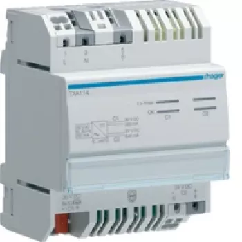 Hager TXA114 KNX helyiséghőmérséklet-érzékelő -5 és +45 °C között IP20 fehér