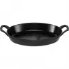 Staub ovális öntöttvas edény 28 cm fekete