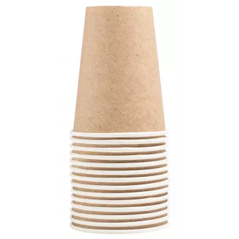 PROnappe 15 db papírpohár 200 ml, kraft (89109I)