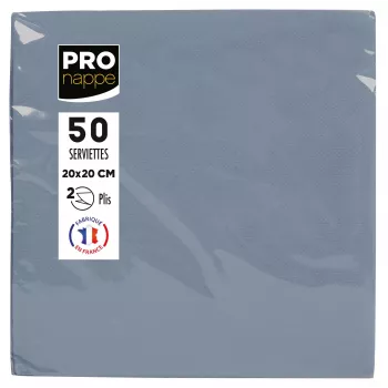 PROnappe szalvéta szürke 2 rétegű 20,0 x 20,0 cm 50 db