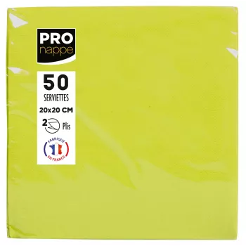 PROnappe szalvéta kiwizöld 2 rétegű 20,0 x 20,0 cm 50 db