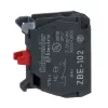 Schneider Electric ZBE102 segédérintkező blokk, 1 NO, csavaros csatlakozó, Harmony XB4/XB5