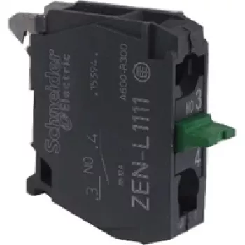 Schneider Electric ZENL1111 Harmony XALD/XALK üres ház vezérlőeszközökhöz, 1 kivágás, polikarbonát, világosszürke/sárga, IP66/IP67/IP69/IP69K