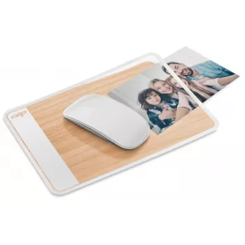 CEP Office Solution egérpad, fehér/bükk