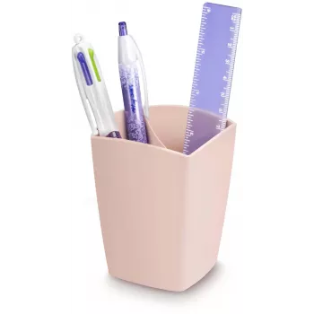 CEP Office Solution Mineral tolltartó 2 rekesz Powder Pink téglalap alakú polisztirol 74 x 74 x 95 mm