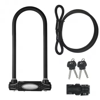 Master Lock acél U-lakat 13 mm-es kengyellel, tartóval 8285EURDPRO