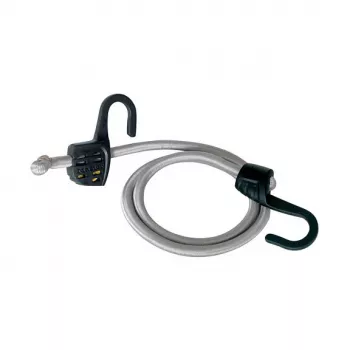Master Lock 3138EURDAT állítható gumikötél horoggal, 15-150 cm, szürke