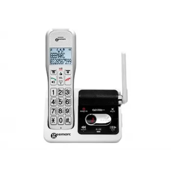 Geemarc AmpliDECT 595 ULE vezeték nélküli telefon üzenetrögzítővel, fehér