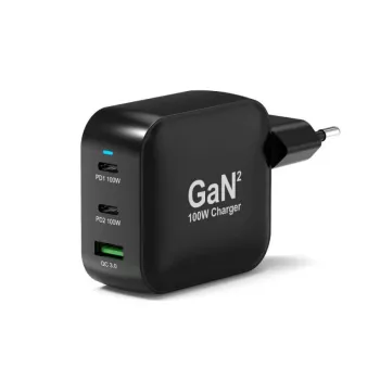 PORT Designs fali töltő Type-C PD 100W GaN+ C-C kábel 2M EU