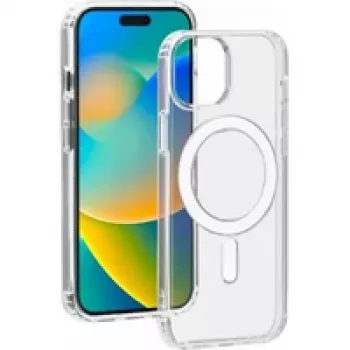 Bigben Interactive Hybrid Case MagSafe tok Apple iPhone 15-höz, átlátszó