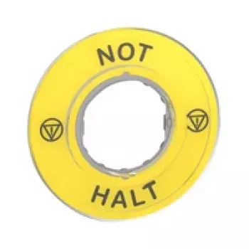 APC ZBY9220 vészleállítás tábla - sárga, 60mm, kerek