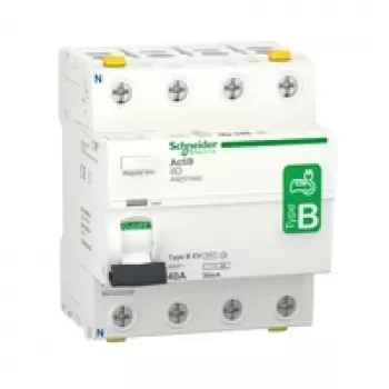 Schneider Electric A9Z51440 hibaáram-védő készülék 4P 40A B-EV típus elektromos jármű töltőállomásokhoz